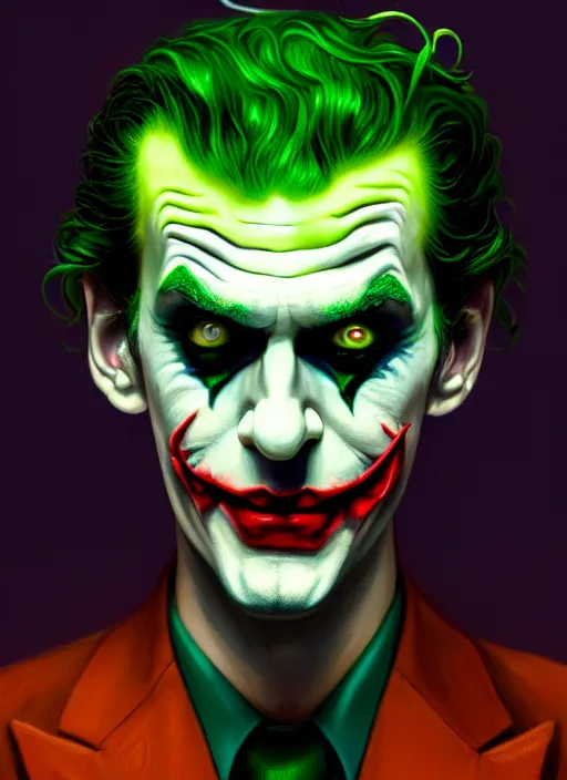 portrait of neil cicierega as the joker, green hair, | Stable Diffusion ...