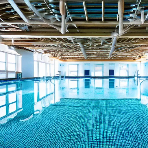 Image similar to empty indoor swimming pool shot