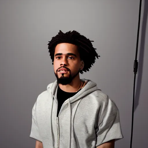 Image similar to detailed studio photography of a close disney style animation of j cole, highly detailed, breathtaking, uhd resolution, beautiful lighting, studio light, extremely detailed, 8 5 mm shot, photorealistic, hyperrealistic