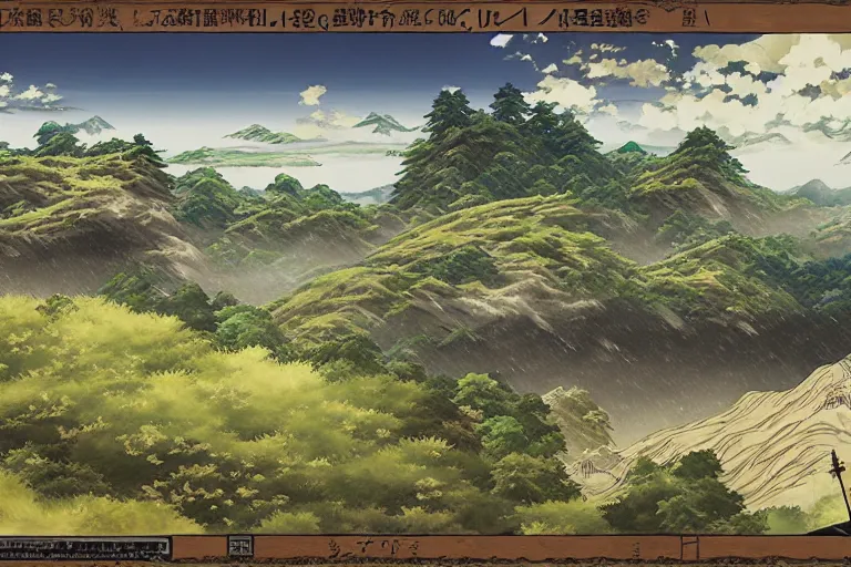 Image similar to mushoku tensei landscape art