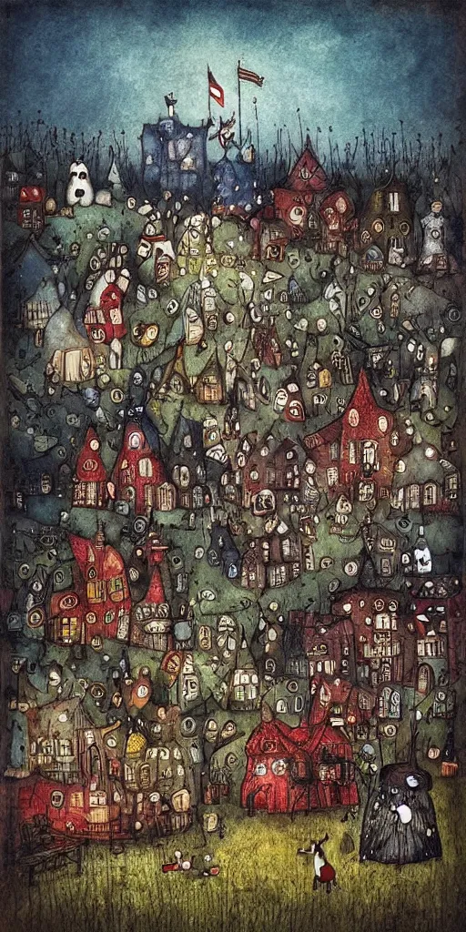 Image similar to a 4 th of july scene by alexander jansson