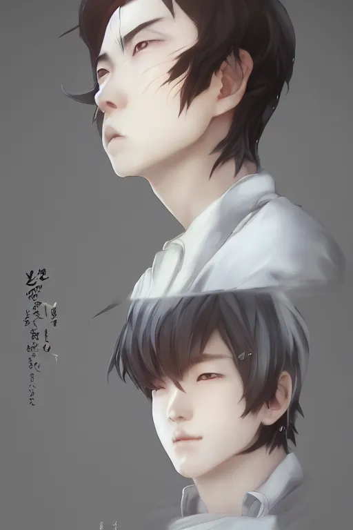 Image similar to a beautiful charming and dreamlike japanese boy in white shirt, character art, art by artgerm lau and kyoung hwan kim and and ilya kuvshinov and john singer sargent, hyperdetailed, 8 k realistic, symmetrical, frostbite 3 engine, cryengine, dof, trending on artstation, digital art