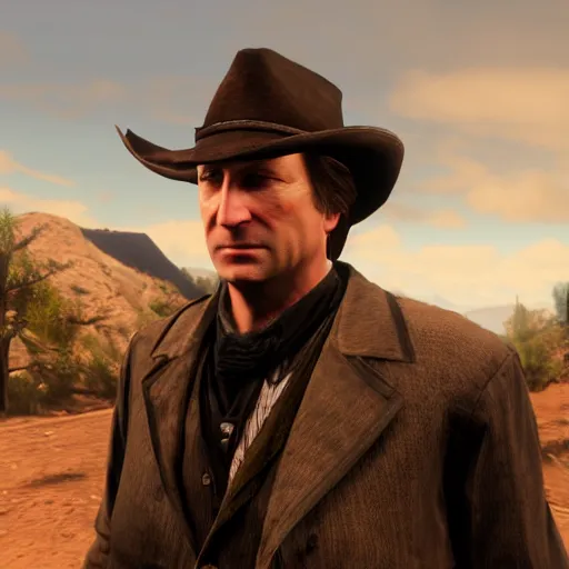 Prompt: Bob Odenkirk in Red Dead Redemption 2