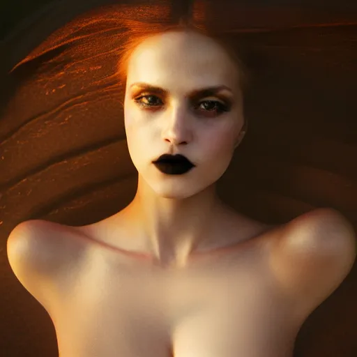 Prompt: photographic portrait of a stunningly beautiful gothic female in soft dreamy light at sunset, god rays, contemporary fashion shoot, by edward robert hughes, annie leibovitz and steve mccurry, david lazar, jimmy nelsson, breathtaking, 8 k resolution, extremely detailed, beautiful, establishing shot, artistic, hyperrealistic, beautiful face, octane render