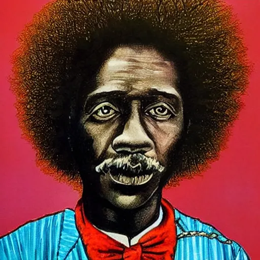 Image similar to african einstein portrait, 1 9 8 6