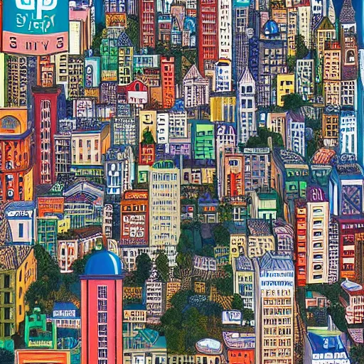 Image similar to a city if it was in an iSpy book