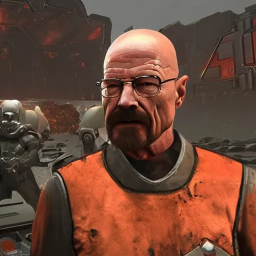 Image similar to Walter White in Doom eternal