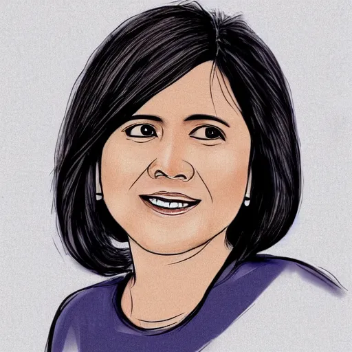 digital art of leni robredo in a public speaking, | Stable Diffusion ...