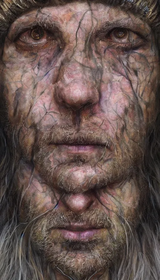 Image similar to portrait of a digital shaman, by alyssa monks