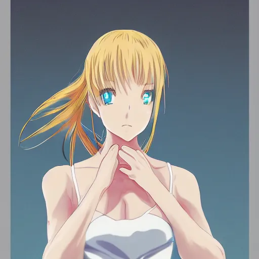 Image similar to portrait of dancer coping with mental illness, anime fantasy illustration by tomoyuki yamasaki, kyoto studio, madhouse, ufotable, trending on artstation