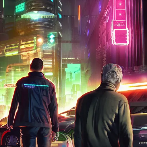 Image similar to Cyberpunk netrunner linked to the net, detailed, GTA V poster