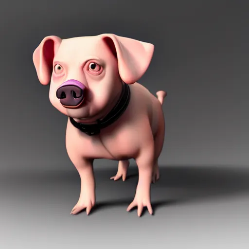 Image similar to a fusion of a dog and a pig, hyperdetailed, artstation, cgsociety, 8 k