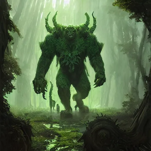 Prompt: a green giant maze beast, nature labyrinth beast, hearthstone art style, epic fantasy style art by craig mullins, fantasy epic digital art, epic fantasy card game art by greg rutkowski