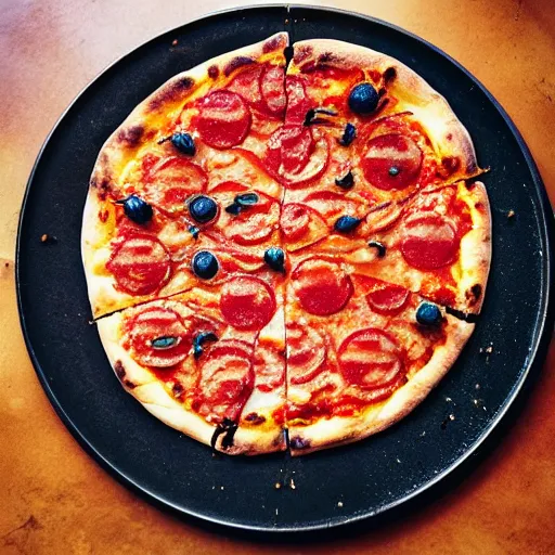 Image similar to a rœsti pizza, professional photography