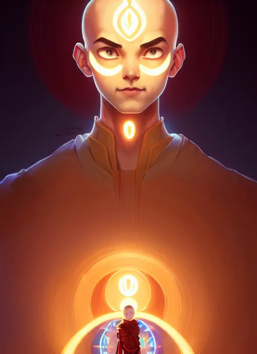 symmetry!! portrait of aang, avatar the last | Stable Diffusion | OpenArt