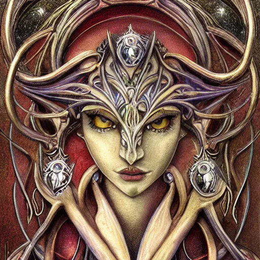 Image similar to detailed and sharp taurus artwork, mystic style, detailed, 8 k, detailed, symmetrical, by brian froud