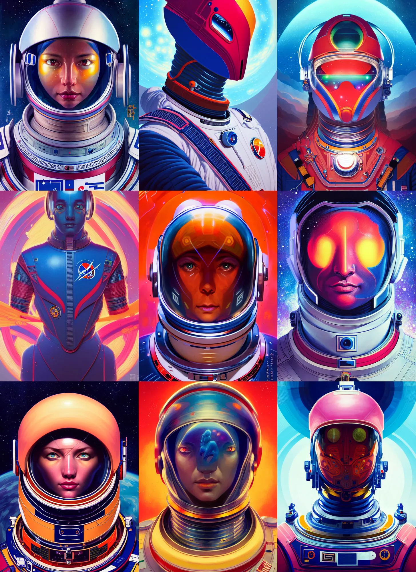 Prompt: symmetry!! genshin impact portrait of an astronaut, stilish, colorful, intricate, highly detailed, dynamic lighting, digital art, digital painting, artstation, terence nielsen, sharp focus, illustration, art by artgerm and greg rutkowski and moebius, 8 k