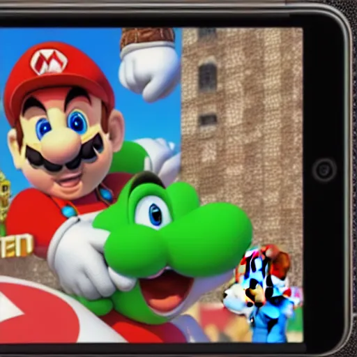 Prompt: super mario in real life, highly detailed, shot on iphone 1 3, photorealistic