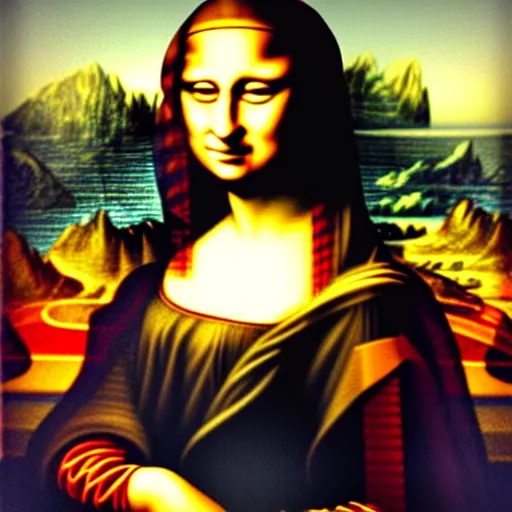 Image similar to lady gaga as the mona Lisa