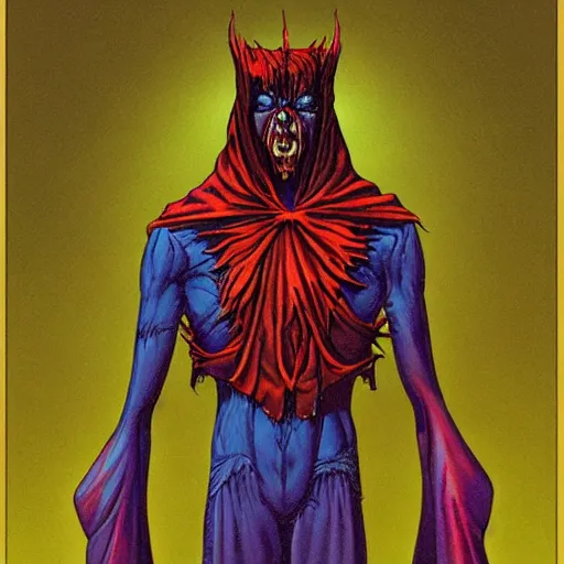 Image similar to highly detailed surreal art of morbius in the style of moebius