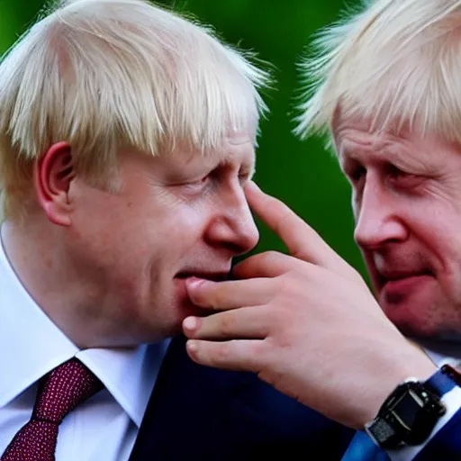 Image similar to putin slapping Boris Johnson