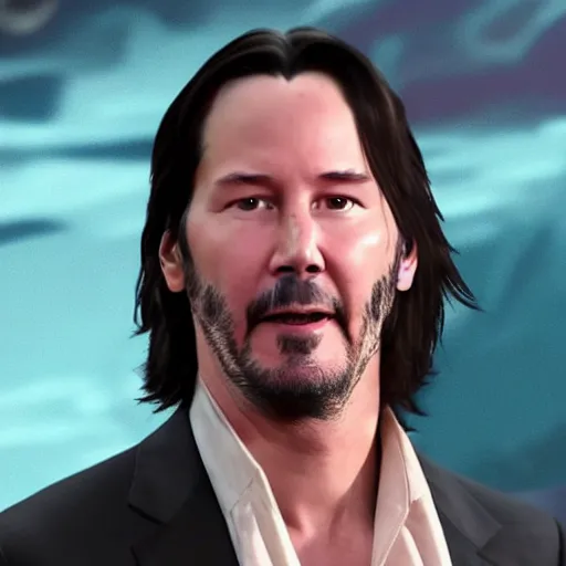 Image similar to Keanu reeves In Rick and Morty 4K detailed super realistic