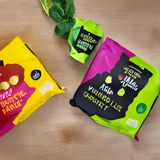 Image similar to bright packaging for waitrose snack foods