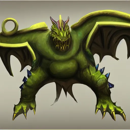 Image similar to Runescape boss monster concept art, highly detailed, beast of legends, exciting, magnificent