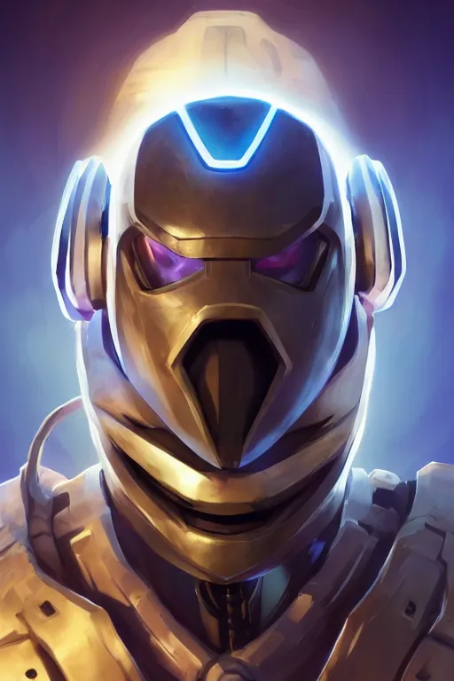 Image similar to epic mask helmet robot ninja portrait stylized as fornite style game design fanart by concept artist gervasio canda, behance hd by jesper ejsing, by rhads, makoto shinkai and lois van baarle, ilya kuvshinov, rossdraws global illumination radiating a glowing aura global illumination ray tracing hdr render in unreal engine 5