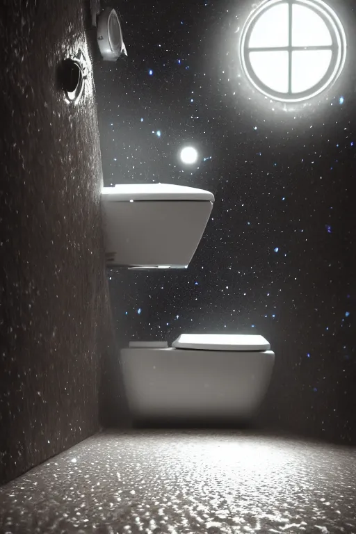 Image similar to a galaxy in a toilet, cinematic, realistic, intricate detail, finely detailed, small details, extra detail, photorealistic, symmetrical, high resolution, 3D, PBR, path tracing, volumetric lighting, octane render, arnold render, 8k