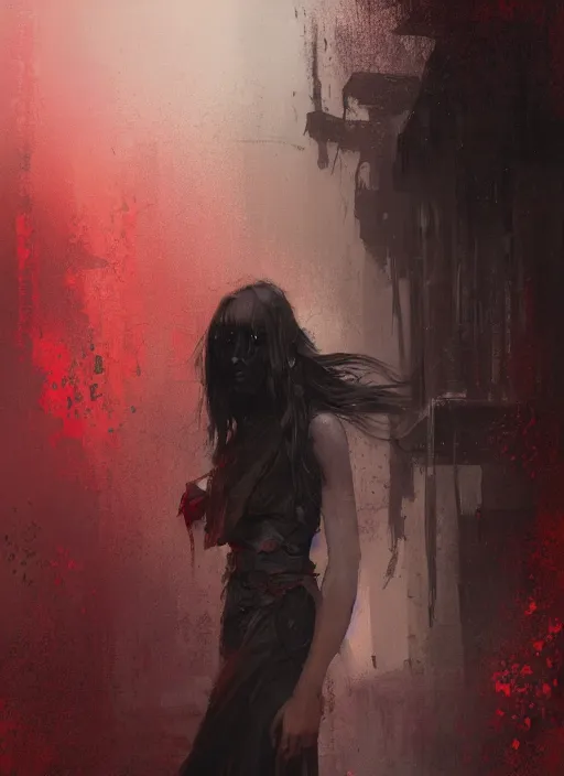 Prompt: female hell girl, beautiful face, rule of thirds, intricate outfit, spotlight, concept art, digital painting, by greg rutkowski, by jeremy mann,