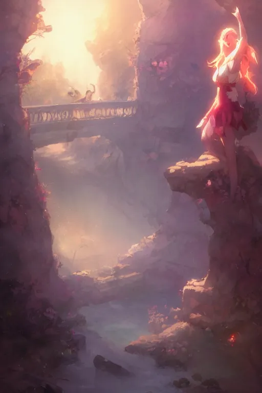 Prompt: two beautiful idols standing face to face, by Jordan Grimmer and greg rutkowski, trending artstation, pixiv, digital art