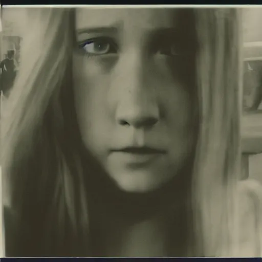 Prompt: Realistic photograph of Ellie Last of Us, polaroid, 35mm, candid photography, weegee