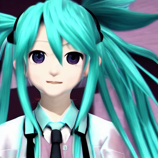 Image similar to Hatsune Miku. max payne screenshot