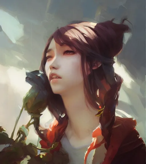 Image similar to king, portrait, illustration, rim light, top light, perfectly shaded, spring time, slight overcast lighting, soft painting, art by krenz cushart and wenjun lin