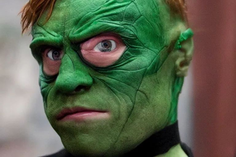 Image similar to Rupert Grint as The Green Goblin