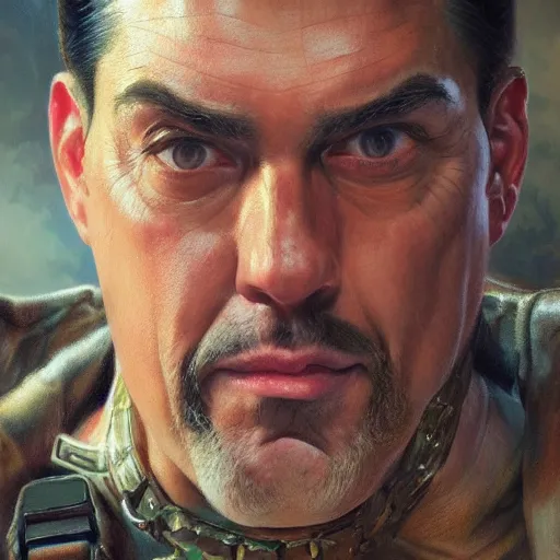 Prompt: epic portrait of steven segal, detailed, digital painting, artstation, concept art, donato giancola, joseph christian leyendecker, wlop, boris vallejo, breathtaking, high details, extremely detailed, establishing shot, artistic, hyper realistic, octane render