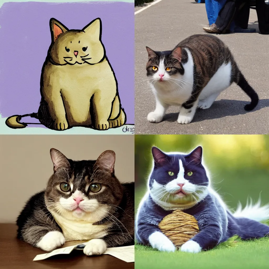 Image similar to fat cat