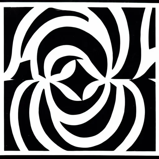 Image similar to black and white symbol by karl gerstner, monochrome, 8 k scan, centered, symetrical, satisfying, bordered