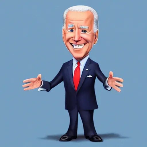 Image similar to joe biden charicature by disney pixar