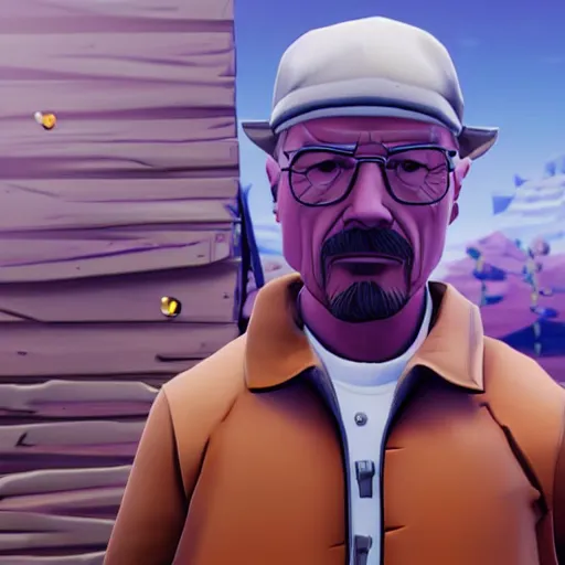 Image similar to walter white in fortnite