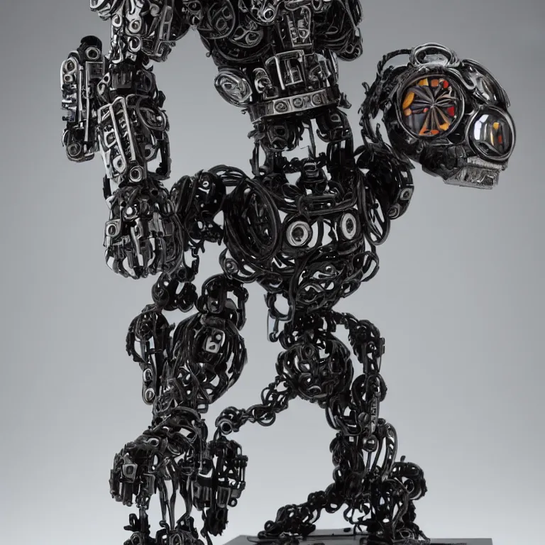 Image similar to nft - collectible of superrare : an intricate and extremely detailed sculpture of a robot