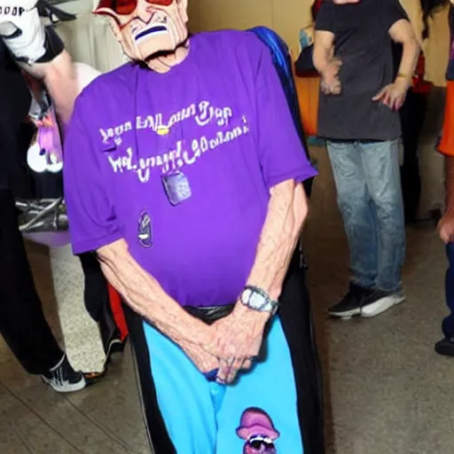 Image similar to larry - king dressed like skeletor as wario or waluigi comic - con comic - book drawing from mad - magazine