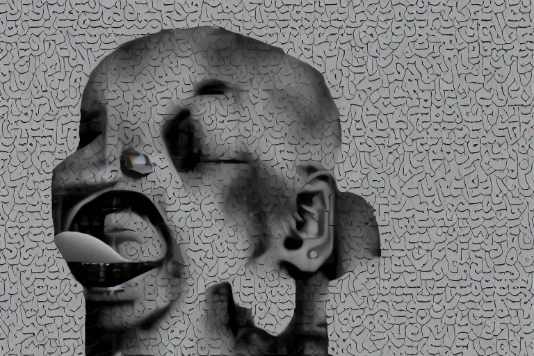 Image similar to creepy hilarious steve harvey screaming portrait stuck in the matrix, glitchy, buggy, playstation 1 graphics, low poly 3 d render, creepypasta, volumetric lighting, dramatic, octane render, scary, horrific, award - winning, detailed, weird, close - up, featured on artstation, strange, off - putting, demonic, odd, atmospheric, ambient, spooky