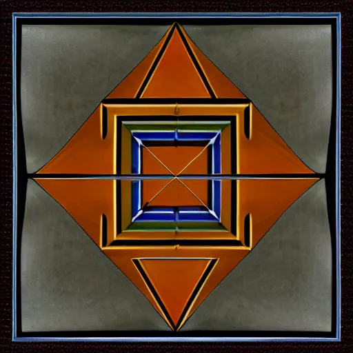 Image similar to triangular imperfections by richard anuszkiewicz