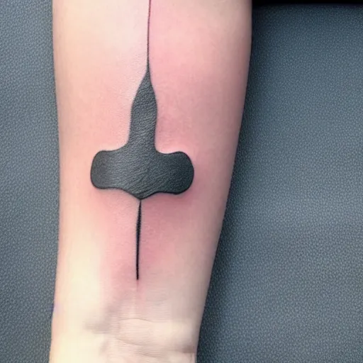 Image similar to minimalistic tattoo about awareness