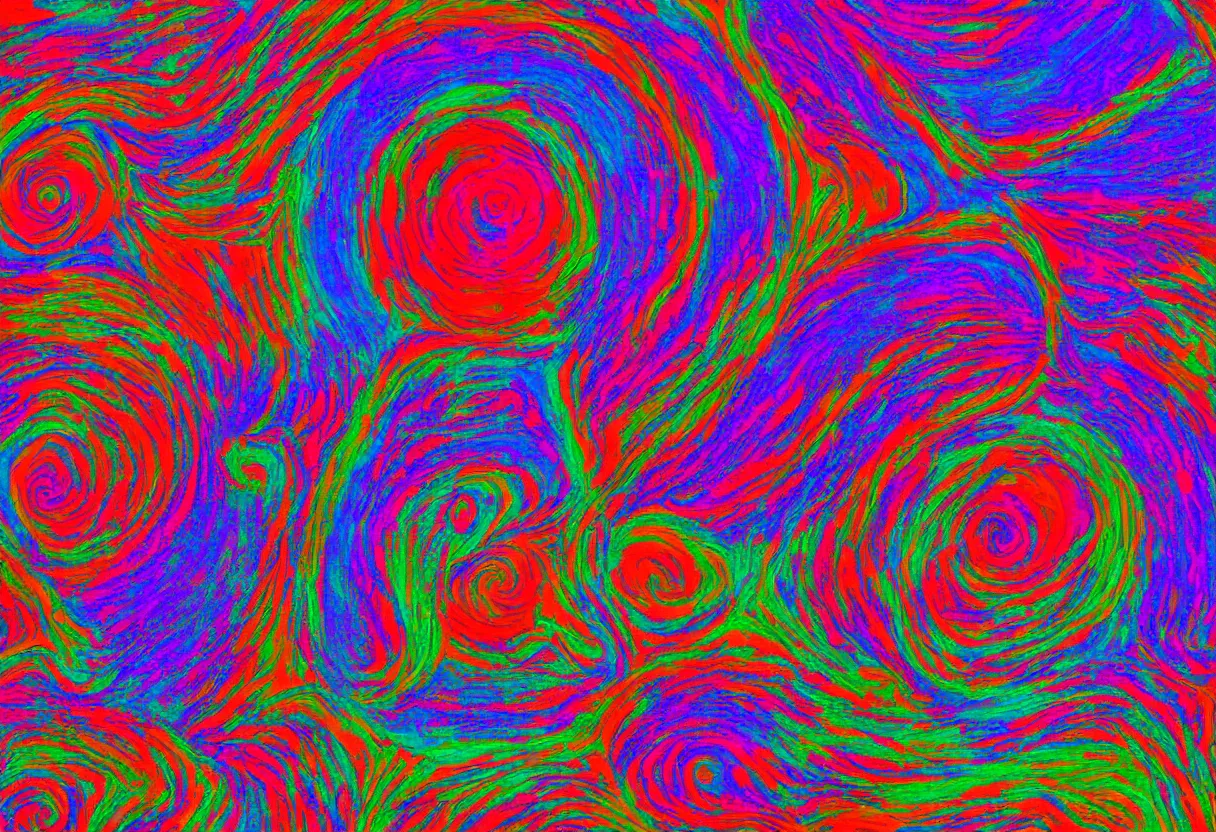 Image similar to psychedelic abstract art representing the zen concept of satori