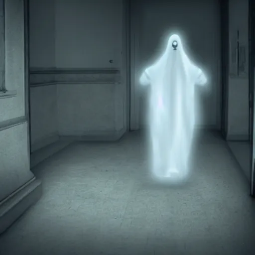 Image similar to a ghost being captured on camera, photorealistic, realistic, scary