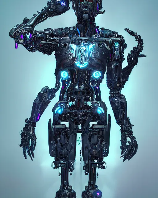 Image similar to benevolent cyborg necromancer, scifi, futuristic, highly detailed, trending on artstation, advanced technology, art by vitaly bulgarov and nivanh chanthara and lance wilkinson