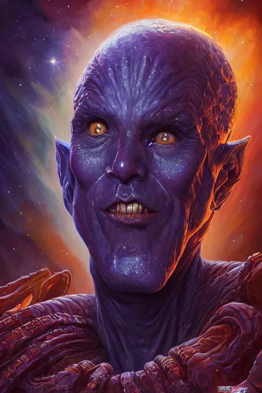 Prompt: beautiful oil painting with high detail of a wise Space ent made of stars and plasma, hybrid from dungeons and dragons and art direction by James Cameron ;by artgerm; wayne reynolds art station; cinematic quality character render; low angle; ultra high quality model; production quality cinema model; Snarl